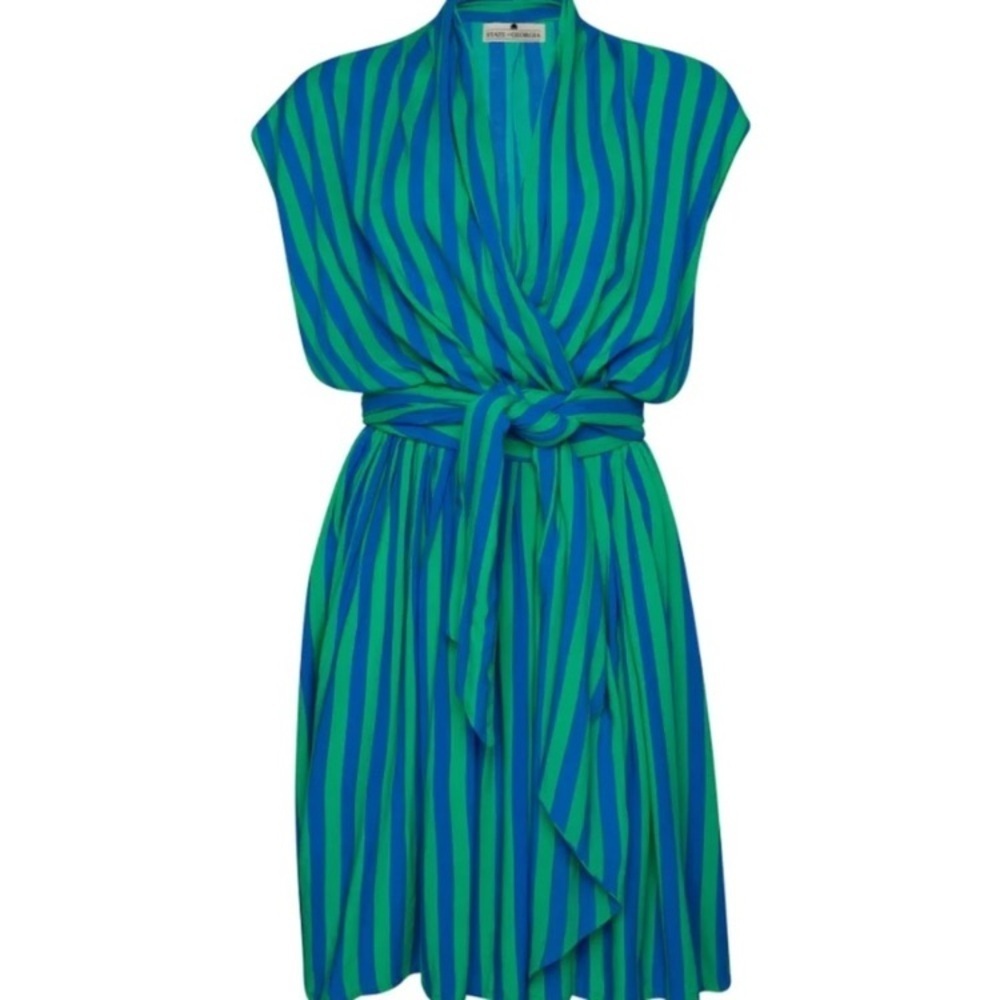 State of Georgia The Point Dress Whippy Stripe Wrap Style by Georgia Hall - Picture 9 of 13